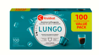 Kruidvat Lungo 100 Aluminium Koffiecapsules voor €11,49