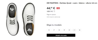 Zapatos para Mujer DR MARTENS - Derbies Quad de Cuero por 44.99€
