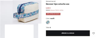 Neceser tipo estuche con asa por 4.79€