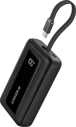 Anker Zolo powerbank, 20.000 mAh 30W high-speed draagbare oplader met ingebouwde USB-C kabel voor €25,59 bij Bol