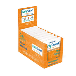 Caja de 10 cápsulas PartySmart suplemento alimenticio para aliviar la resaca por 10€