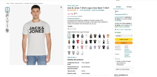 Camiseta Jack & Jones T-Shirt Logo Crew Neck T-Shirt por 7,63€