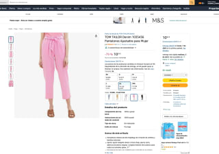 Pantalones TOM TAILOR Denim 1035436 ajustados Mujer rosa desde 10,32€