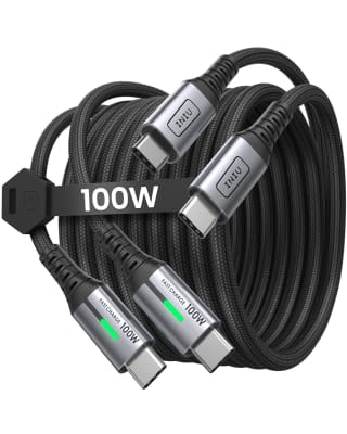 INIU USB C naar USB C Kabel, 100W [2 Stuks, 2M] voor €6,59 dmv code bij Amazon
