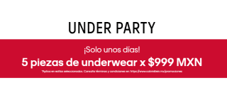 Underwear 5 piezas a $999 en Calvin Klein