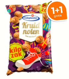 1+1 gratis op 1 kilo Kruidnoten bij Trekpleister