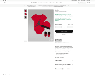 Body bebe Nike Jordan + gorro + calcetines por solo 14,99€