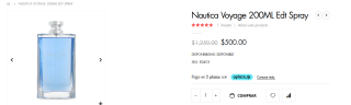 Perfume Nautica Voyage 200ml por $500 en Ufra