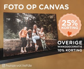 Tot 25% korting op wanddecoratie bij Smartphoto