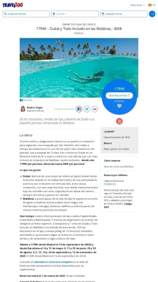 Dubai y Todo Incluido en Las Maldivas por 1799€ por persona.