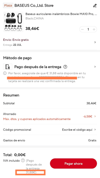 Baseus Bowie MA10 Pro, auriculares inalámbricos por 28,87€