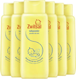 Korting bij Bol.com op Zwitsal Talkpoeder - 6 x 100 gram - Voordeelverpakking