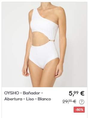 Chollazo ropa de la marca Oysho desde solo 0,99€