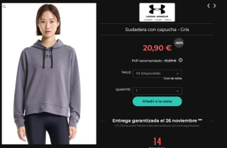 Hasta 70% + 10€ descuento en ropa y calzado Under Armour precios d elocura