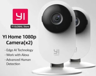 Pack 2 YI-cámaras de vigilancia 2K 3MP con wifi por 17,18€