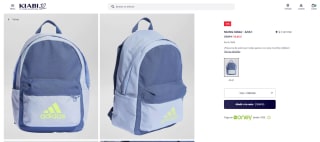 Mochilas marca Adidas por 18,40€ desde kiabi