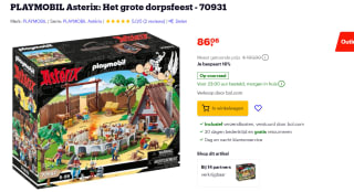 PLAYMOBIL Asterix: Het grote dorpsfeest voor €86,06 bij Bol.com