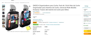 Pack x2 Organizadores para Coche + toalla de limpieza gratis por 9.09€
