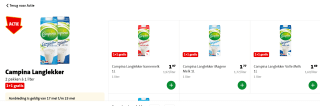 Campina langlekker 1+1 gratis bij de jumbo