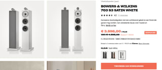 Bowers & Wilkins 703 S3 speakers voor €1799 per stuk bij HiFi Klubben