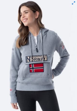 Sudadera con capucha GEOGRAPHICAL NORWAY Mujer por solo 29,99€