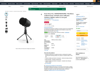 Microfono Krom Kimu Pro a tan solo 15,98€