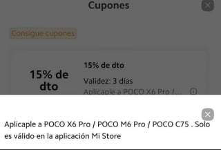 Cupón 15% Descuento Seleccion de productos en Xiaomi