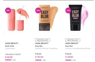 20% korting op alle HUDA artikelen bij ICI Paris XL