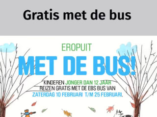 Kinderen tot en met 11 jaar gratis met de bus bij EBS