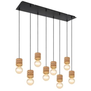 Globo ANGELINE Hanger Zwart, 8-lichts voor €52,99 bij de Praxis