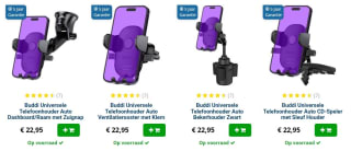 GSMpunt kortingscode voor 30% Korting op alle Buddi telefoonhouders voor in de auto