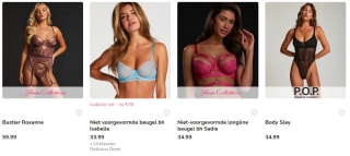 3e bh gratis of 2e met 50% korting in de app van Hunkemöller