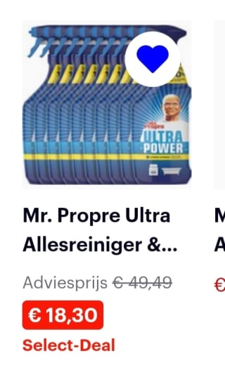Mr. Propre Ultra Allesreiniger & Ontvetter Spray - Citroen Fris - Voordeelverpakking 10 x 750 ml bij Bol.com