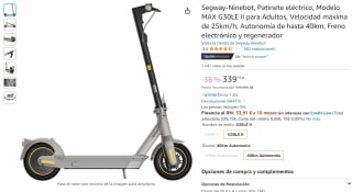 Patinete eléctrico Segway-Ninebot MAX G30LE II por 339€