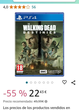 The Walking Dead Destinies PS4 por 22,43€.