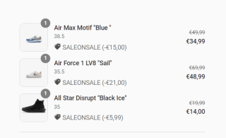 30% extra kassa korting op de sale tot 84% korting bij Sneakerbaas