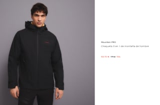 Chaqueta 3 en 1 de Trekking para Hombre Mountain PRO por 53.7€