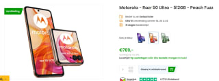 Motorola Razr 50 Ultra 512GB voor €789 bij Phonemarket