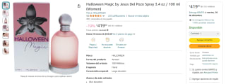 Perfume Halloween Magic by Jesus Del Pozo 100ml por $419 | Rebaja Amazon