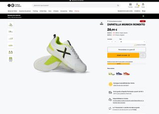 Zapatillas Munich Rondito fútbol sala por solo 26,99€