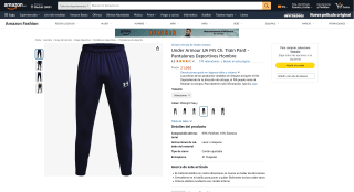 Under Armour UA M's Ch Train Pant Pantalones Deportivos Hombre por 21,95€
