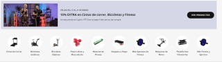 15% EXTRA descuento en cintas correr, bicicletas y fitness Worten