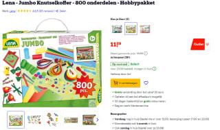 Lena - Jumbo Knutselkoffer - 800 onderdelen - Hobbypakket voor €11,89 bij Bol.