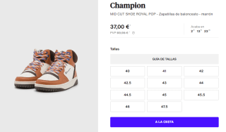 Botines Champion MID CUT SHOE ROYAL POP por 37€