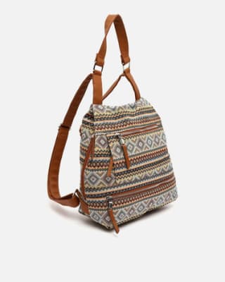 Mochila antirrobo con estampado jacquard por 9€