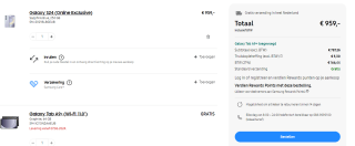 Gratis Galaxy Tab A9+ t.w.v. €194 bij aankoop van een Samsung S24