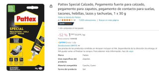 Pattex Special Calzado Pegamento fuerte para calzado por 1,58€