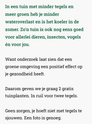 2 gratis tuinplanten gratis in ruil voor twee tegels via maandvandegroenetuin