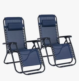 Pack 2 tumbonas plegables anti gravedad ajustables por 66,64€