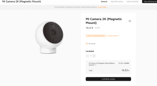 Mi Camera 2K Magnetic Mount 2K por solo 16,52€